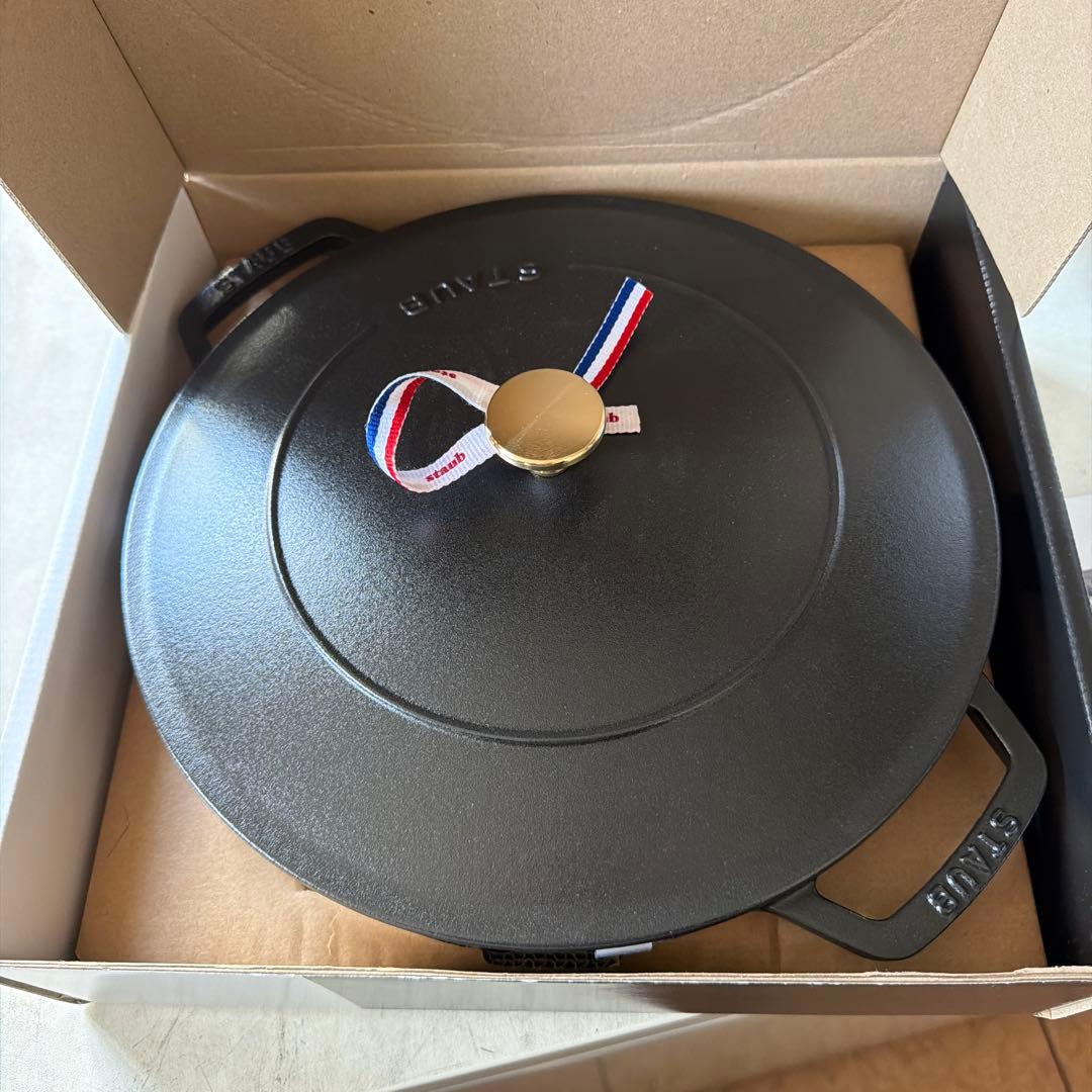 ストウブ staub 鍋 ブレイザーソテーパン 28cmブラック [並行輸入品]