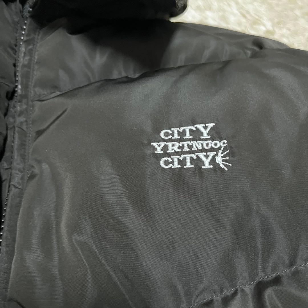 完売品　シティカントリーシティ　刺繍ロゴ　ダウンジャケット　2way
