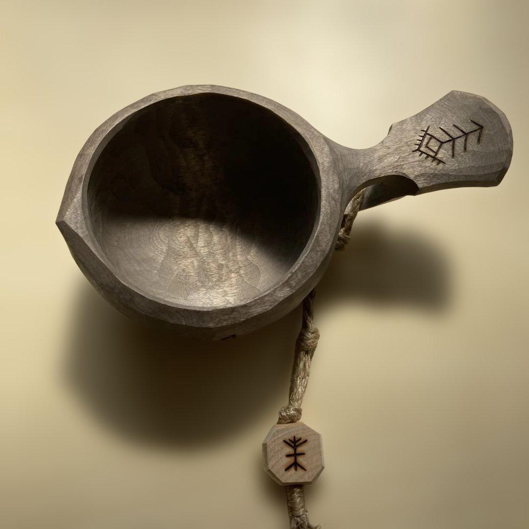 【新品】 ソウルオブシベリア　バードテール　No.2003 ククサ シルバー