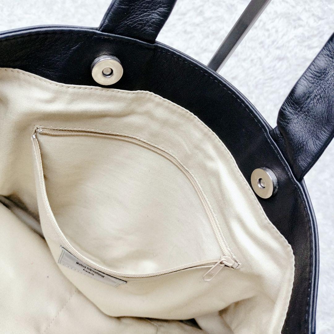 【希少】カワカワ　オールレザー　ブラック　ハンドバッグ　トートバッグ