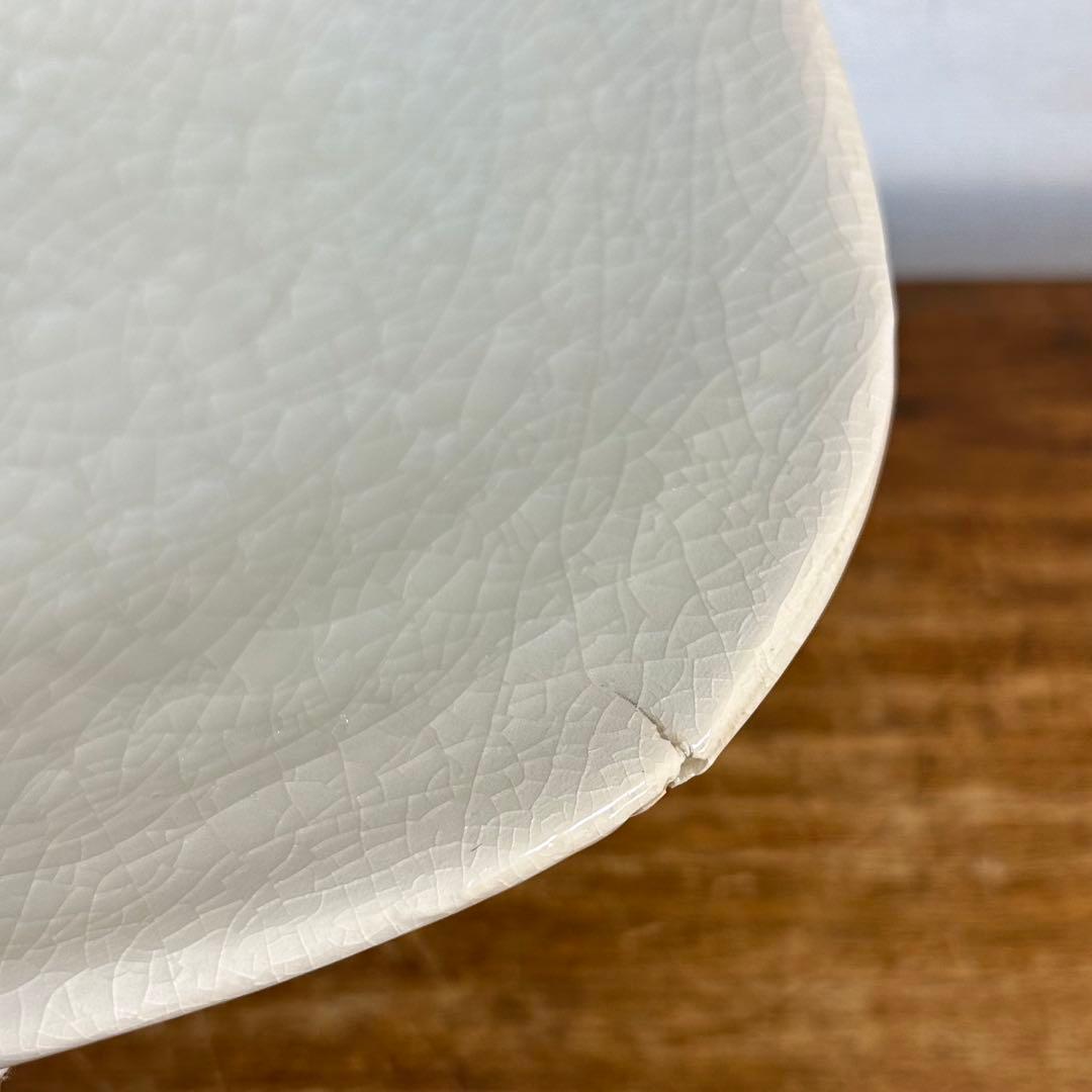 鯉江良二 Ryoji Koie 「良」 「1983」 白磁 皿 三足 本物保証