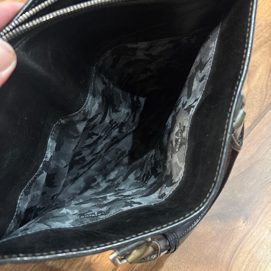 aniary アニアリ レザー 本革製 トートバッグ ビジネスバッグ シワ加工