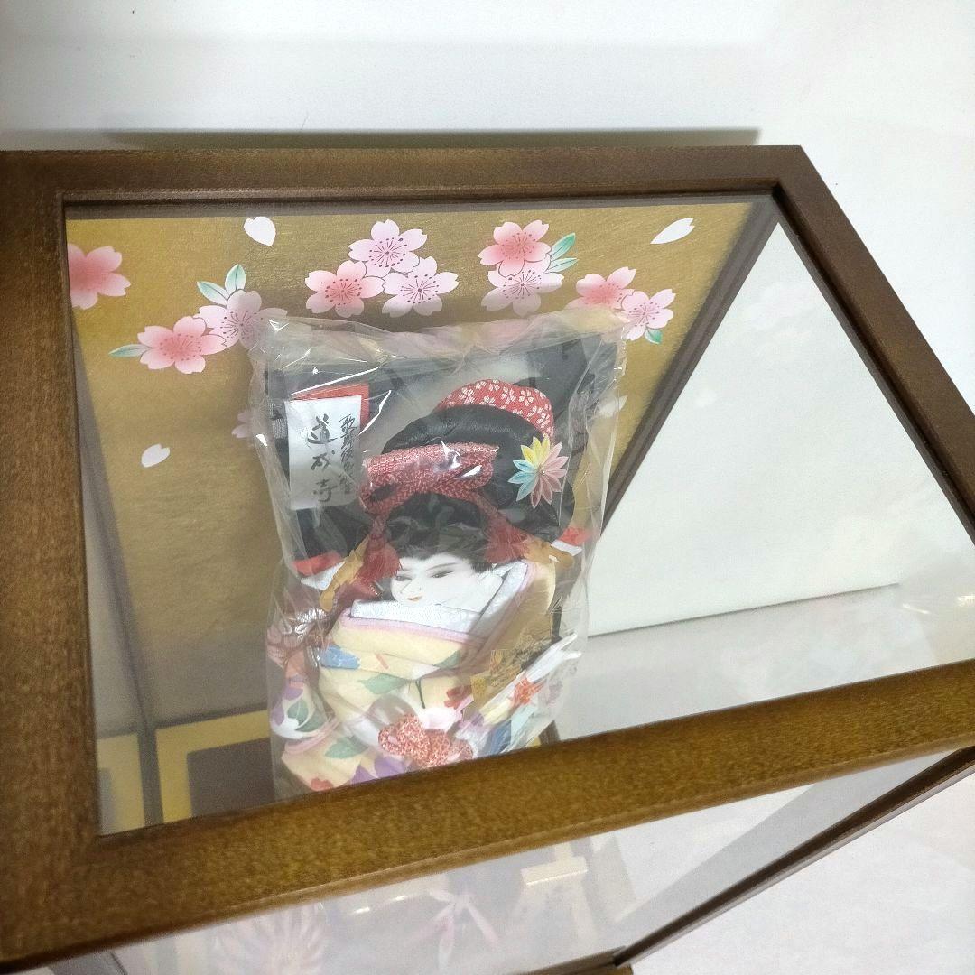 羽子板 13号 ガラスケース 春華 道明寺 オルゴール付き