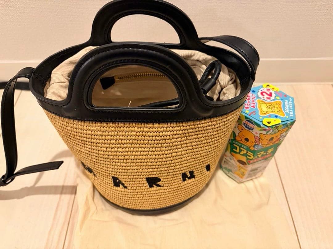 【美品・巾着付き】MARNI かごバッグ