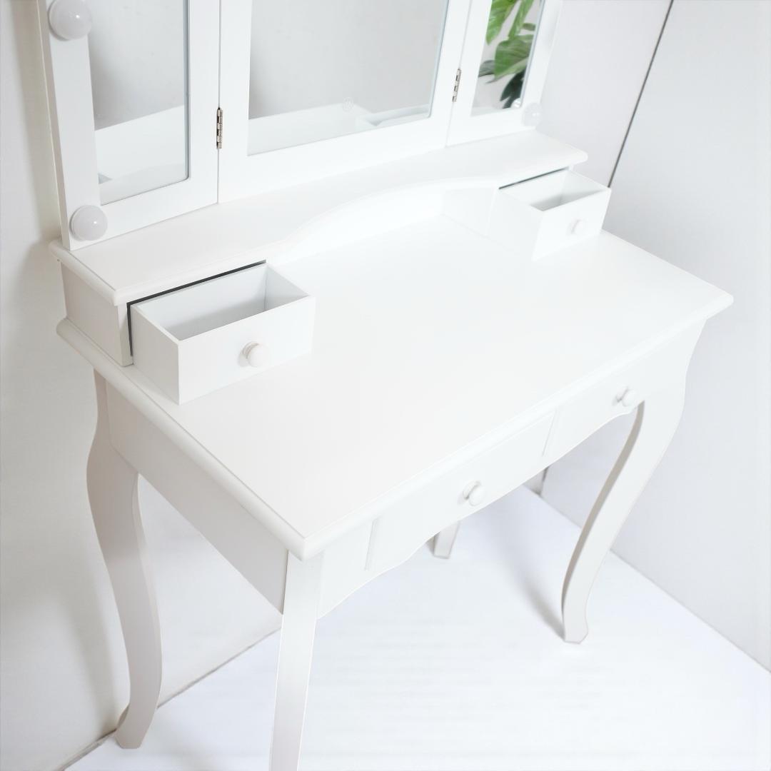 送料無料【新品】アンティーク 調 女優ドレッサーセット