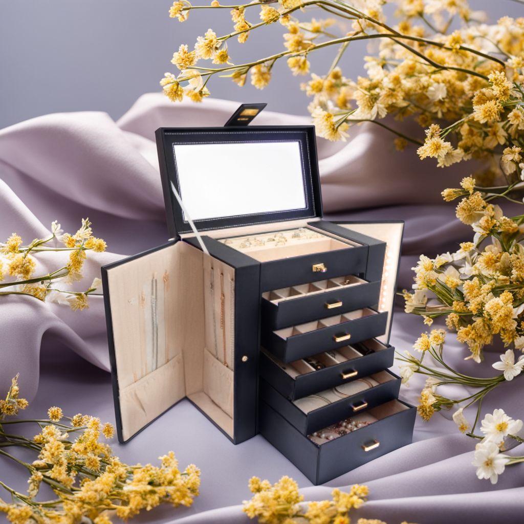 ☆エレガントで耐久性　大容量5段の引き出しと追加の収納