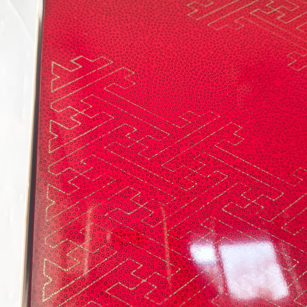 希少 未使用 工芸 木地 津軽 錦塗 角盆 花台 プレート