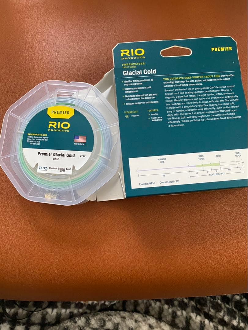 RIO Glacial Gold WF5F 釣り糸