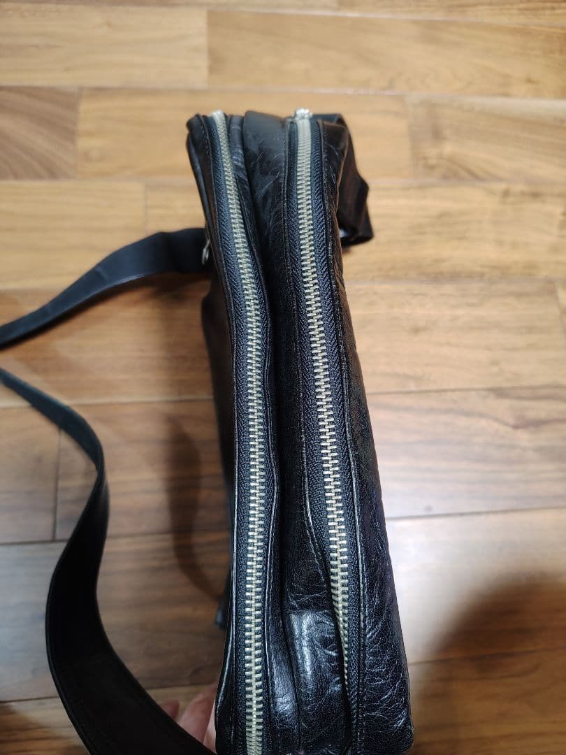 【希少】PORTER ショルダーバッグ ブラック レザー 廃盤