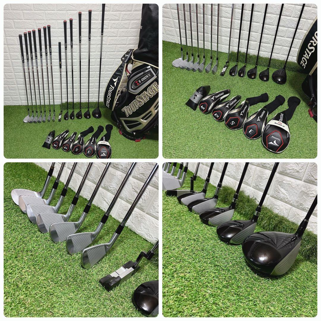美品 TOURSTAGE お買得セット メンズゴルフクラブ豪華13本フルセット