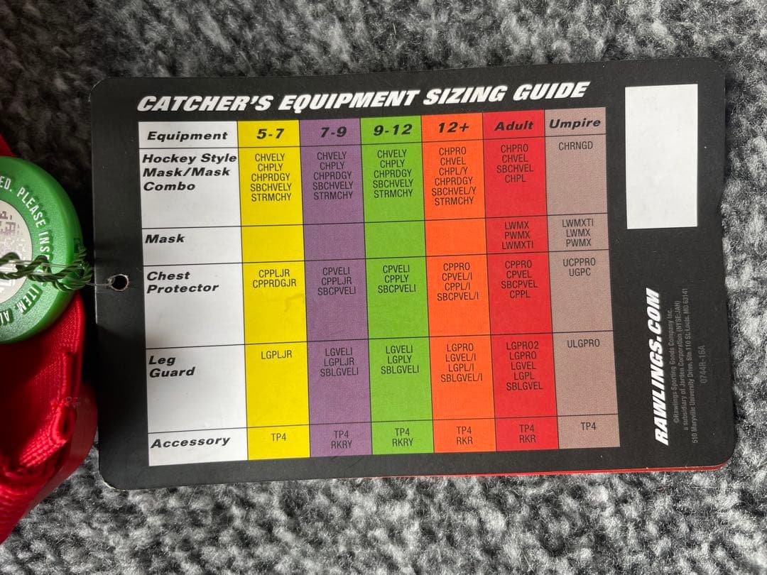 タグ付き Supreme Rawlings Catcher's Mask