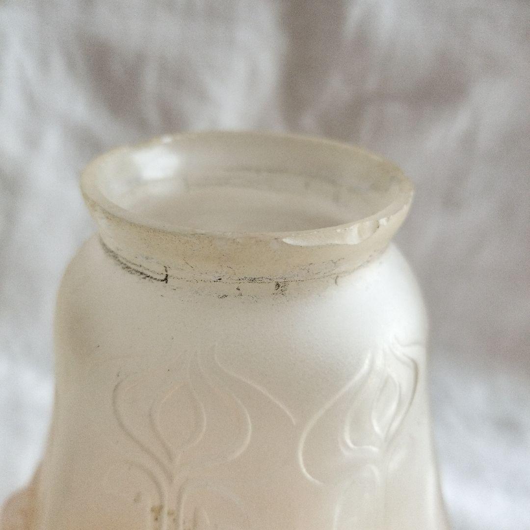 イギリス製　古いガラスランプシェード