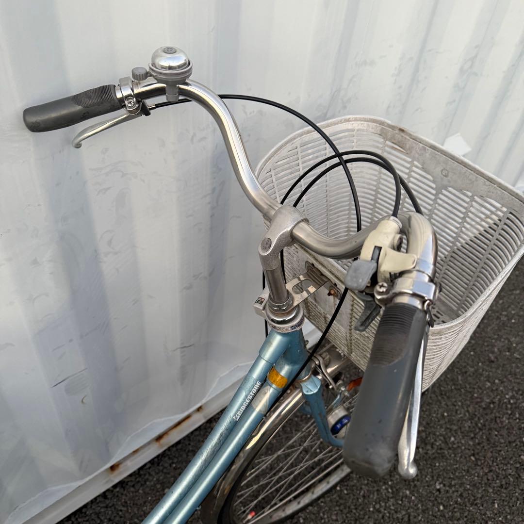 街乗り用自転車 27インチ カゴ/鍵/変速機/オートライト付