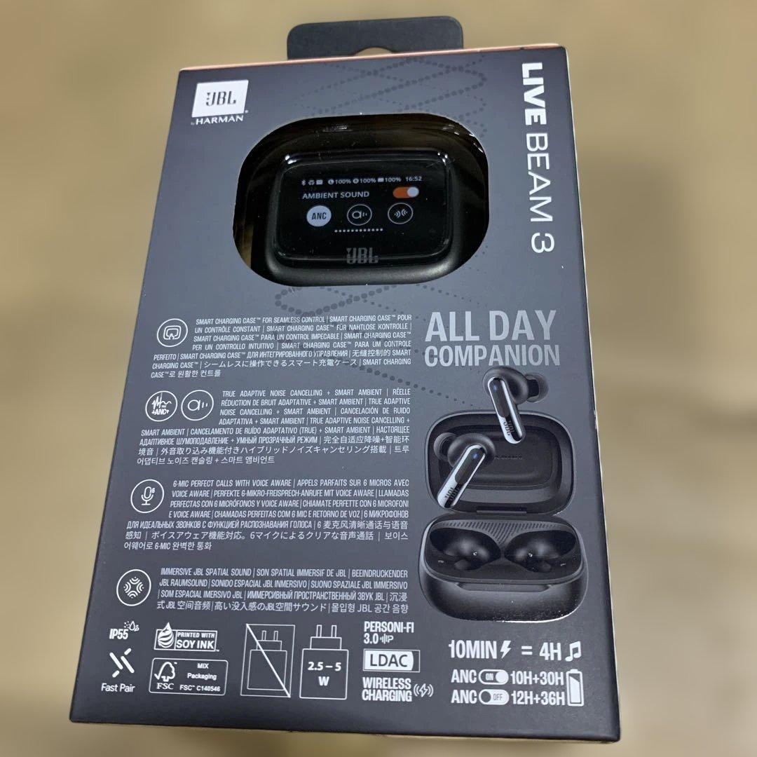新品未開封JBL Live Beam 3 Black True Wireless