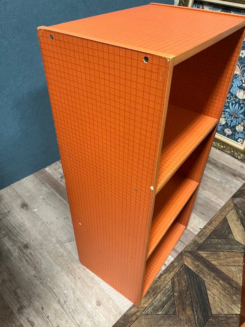 チェック柄 棚 セット 昭和レトロ レトロポップ インテリア 収納 ラック