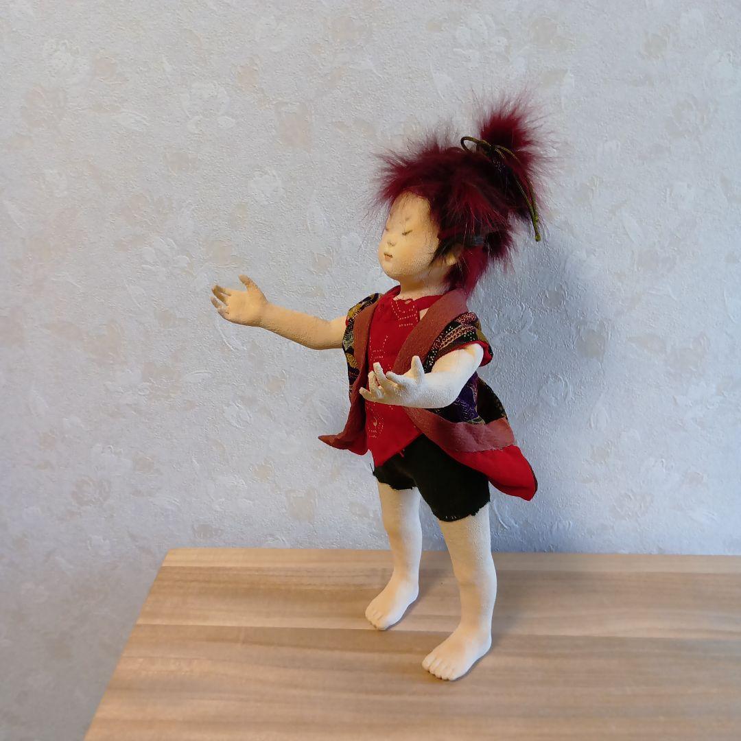 人形 「生きとし生けるもの」創作人形 布貼りハンドメイド