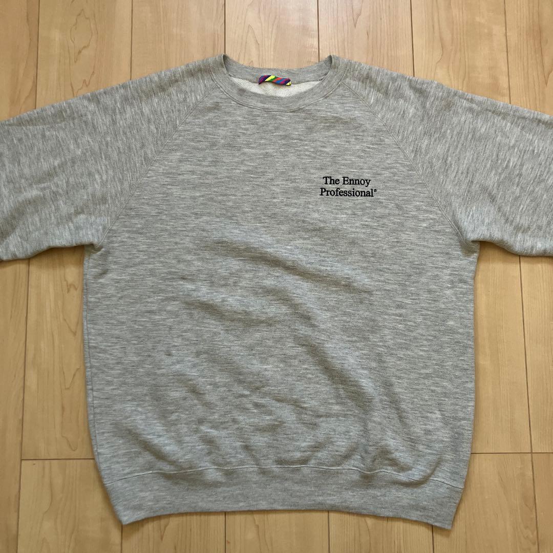 ennoy スウェットトレーナー　グレー　刺繍　L