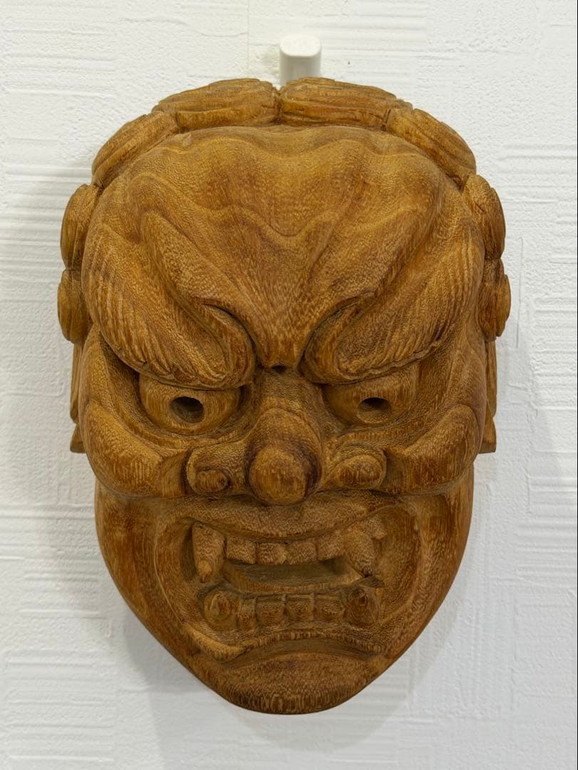 不動明王　手彫りお面　今だけ値下げ❗️