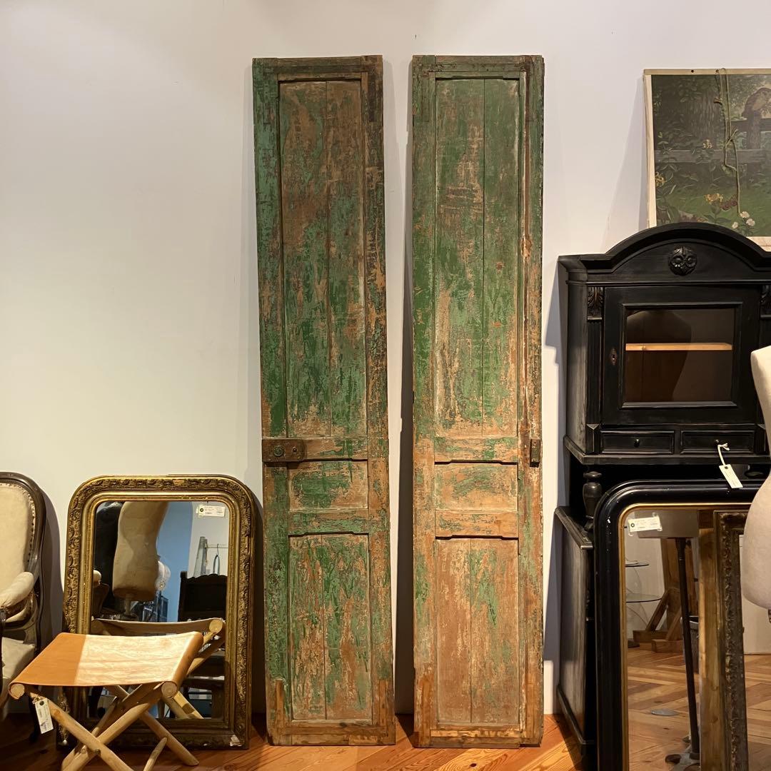 アンティーク　ドア　グリーン(緑)