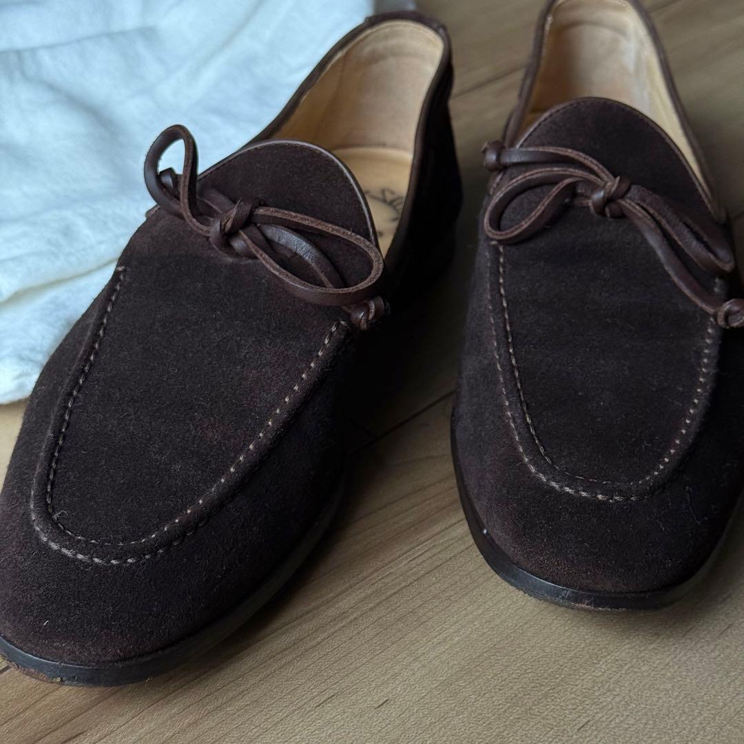 サントーニ モカシン ダークブラウン サイズ7
