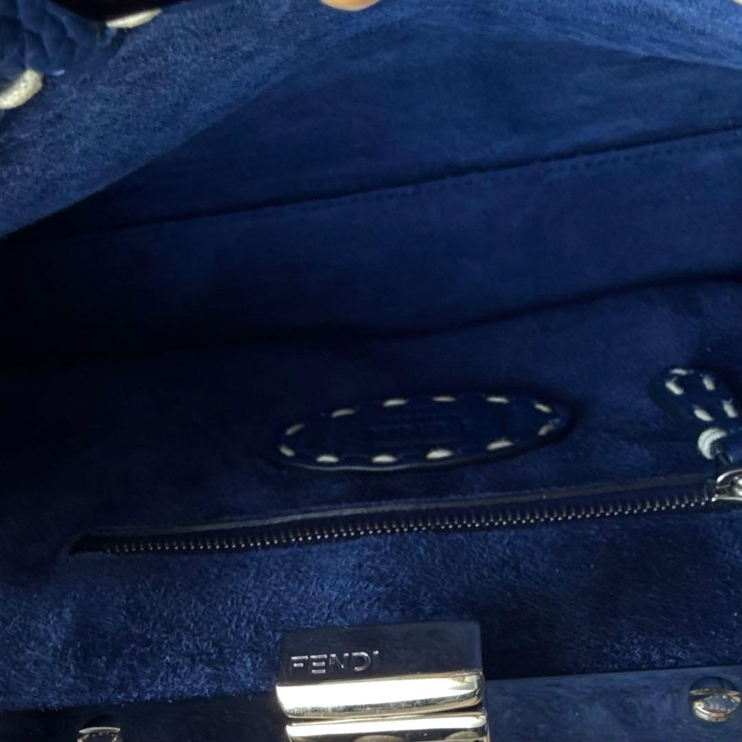 FENDI ピーカブー　セレリア ミニ　2WAYハンドバッグ ブルー