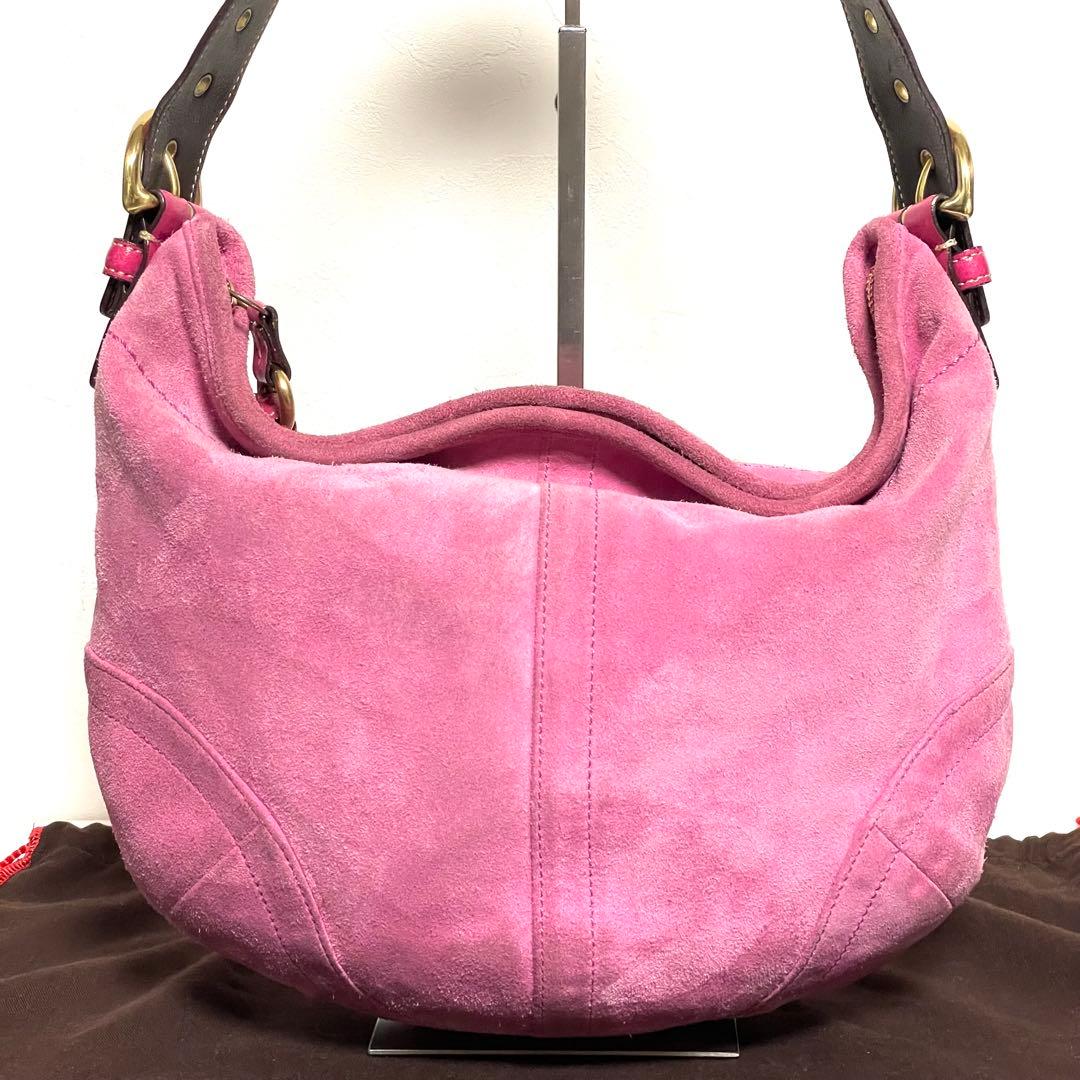 バッグ Coach Soho Shoulder Bag Suede Leather