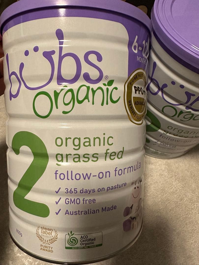 バブス bubs Organic 粉ミルク ステップ2