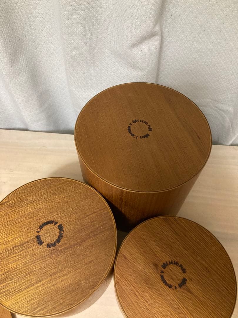 ミッドセンチュリー　モダン　小物入　3個セット