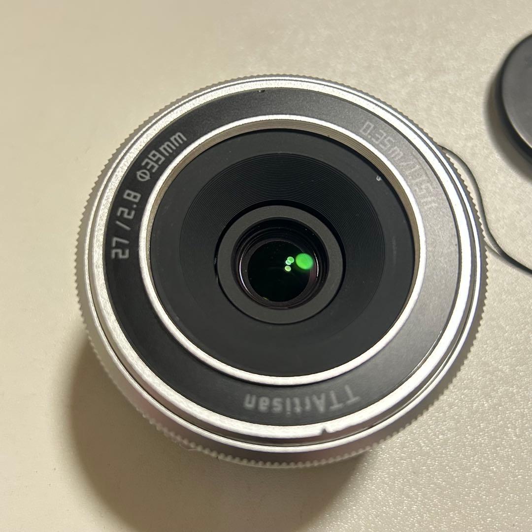 【美品】TTArtisan AF 27mm F2.8 シルバー Xマウント