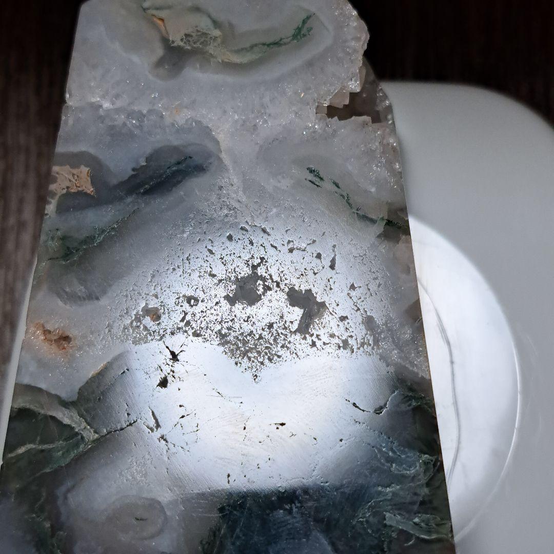 モスアゲート　天然石　タワーポイント　結晶　キラキラ✴️原石