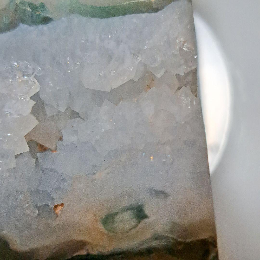 モスアゲート　天然石　タワーポイント　結晶　キラキラ✴️原石