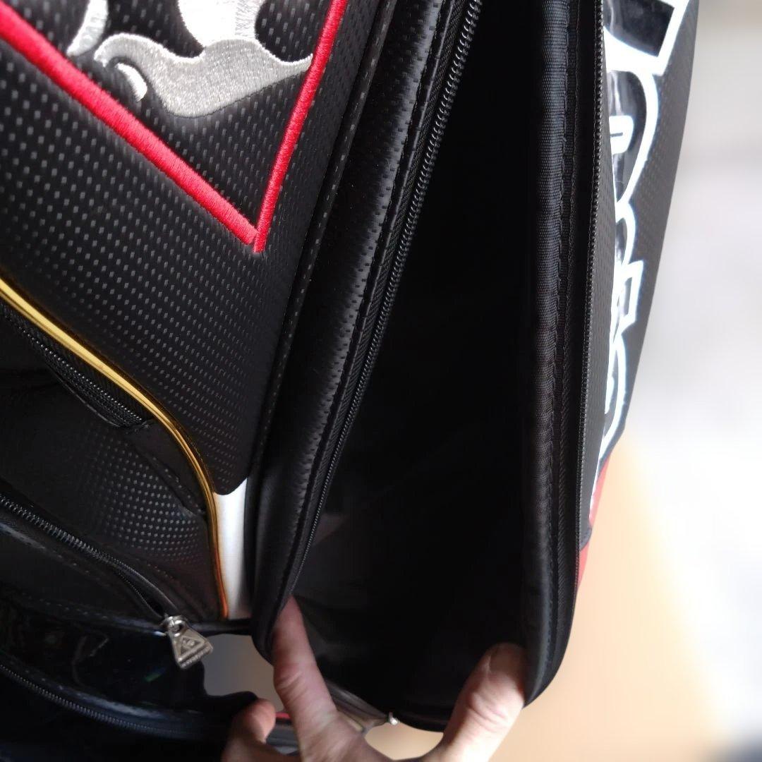 le coq sportif キャディバッグ ブラック/レッド