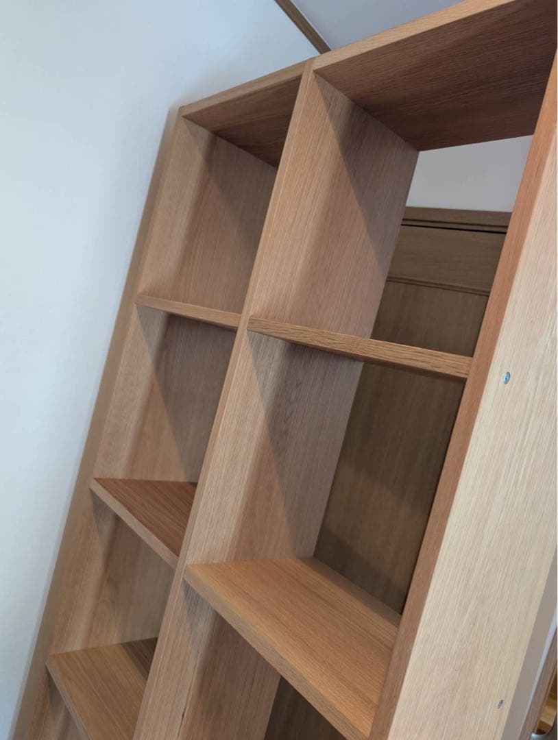 ■送料込■無印良品 スタッキングシェルフ 木製家具 棚 オーク材 収納 MUJI
