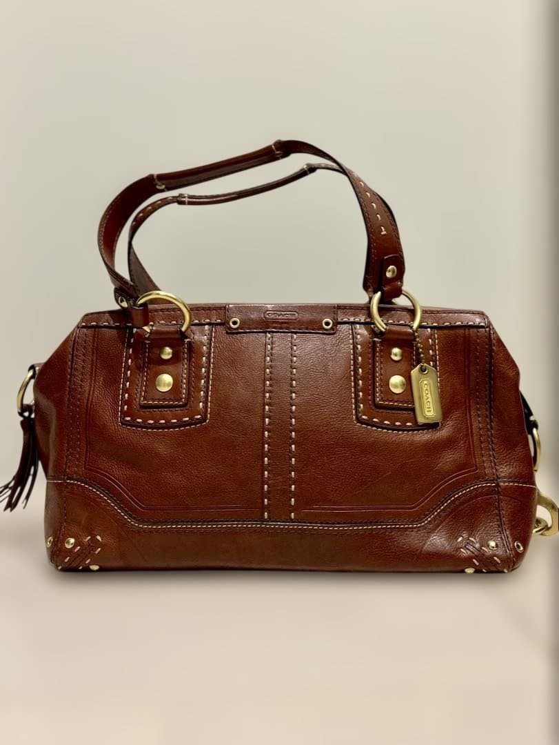 COACH オールドコーチ 10555 2WAY レザーバッグ ブラウン