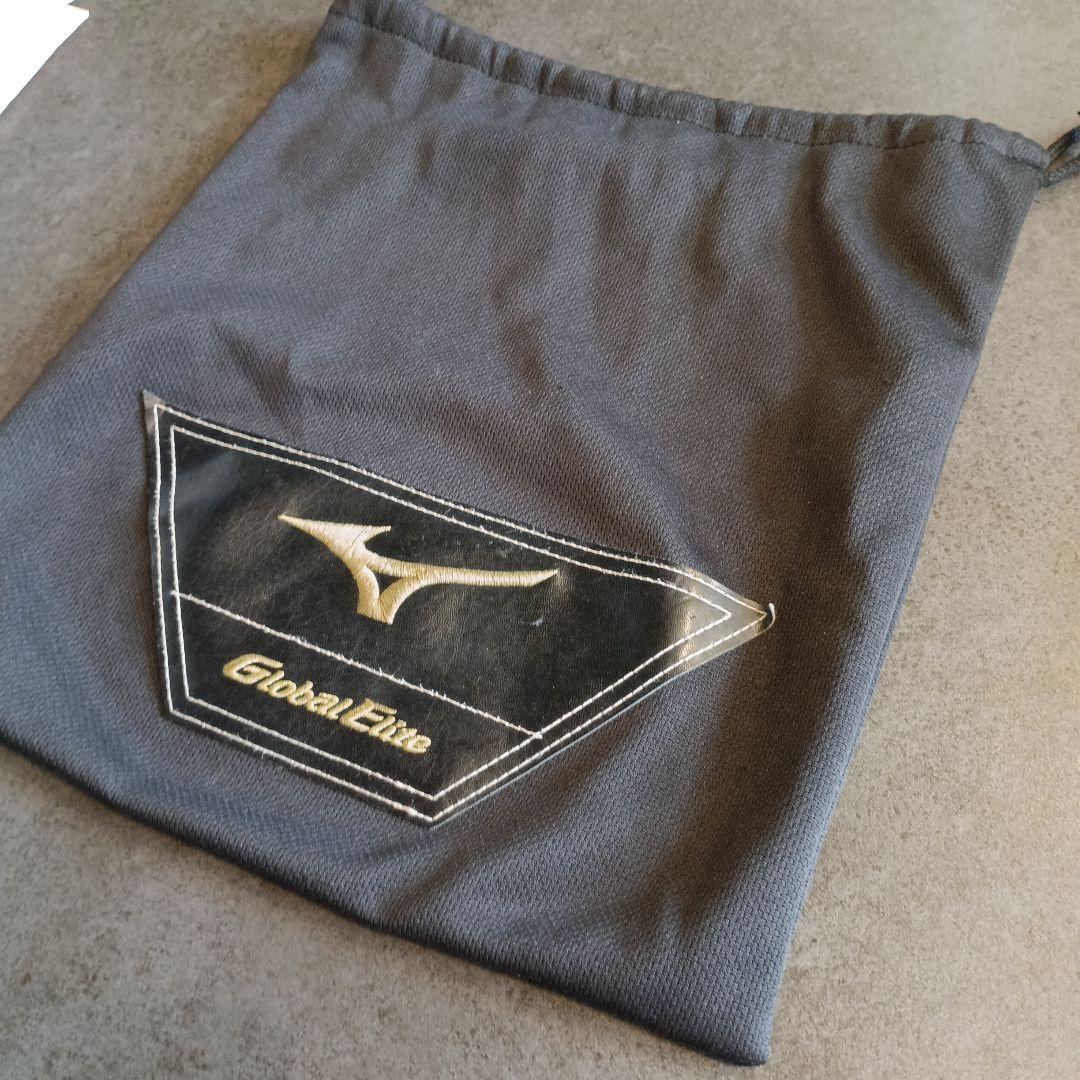 Mizuno グローバルエリート　軟式用グローブ ブラック　袋付