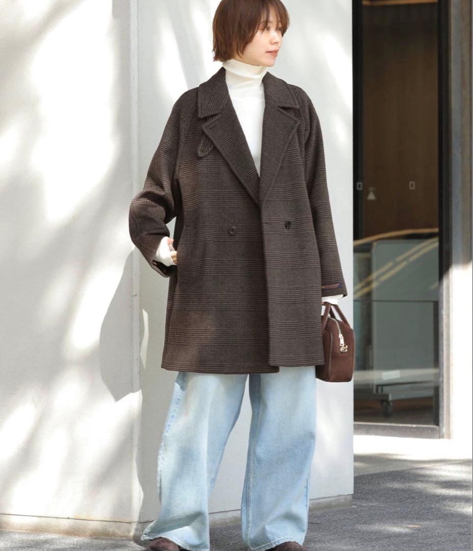 2025AWスーパーファインビーバーハーフコート36ブラウン