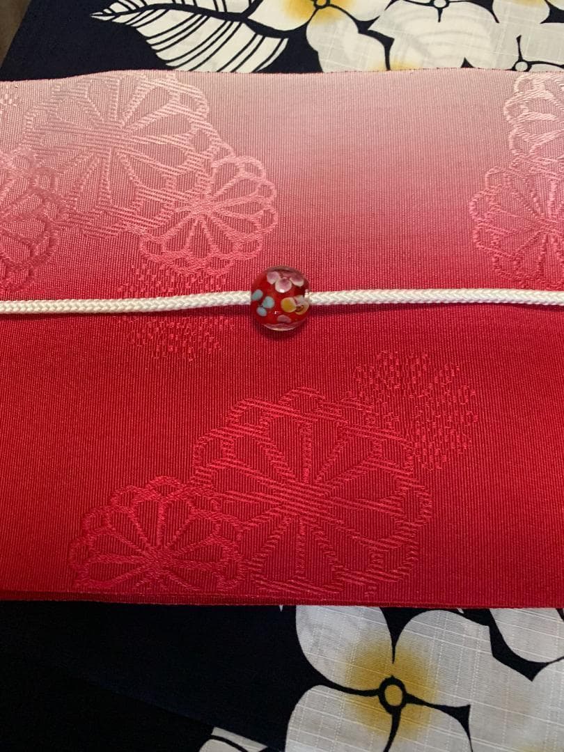 1枚目 画像 の帯と帯締め付き◆大人ゆかた◆品ある紫陽花（あじさい）紺浴衣◆