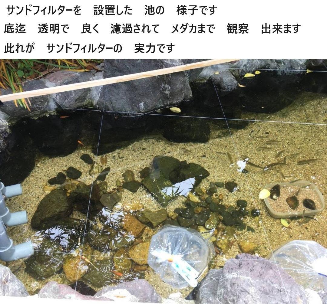 ウォータークリーナー大きな亀対応　サンドフィルター　ミニS　濾過砂　モーター付き