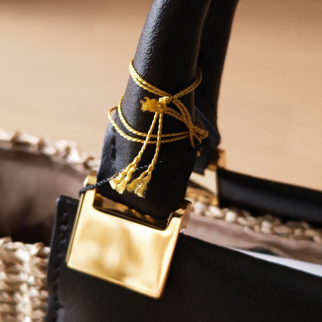 新品！VIOLAd’ORO　アバカレザー切替バッグ