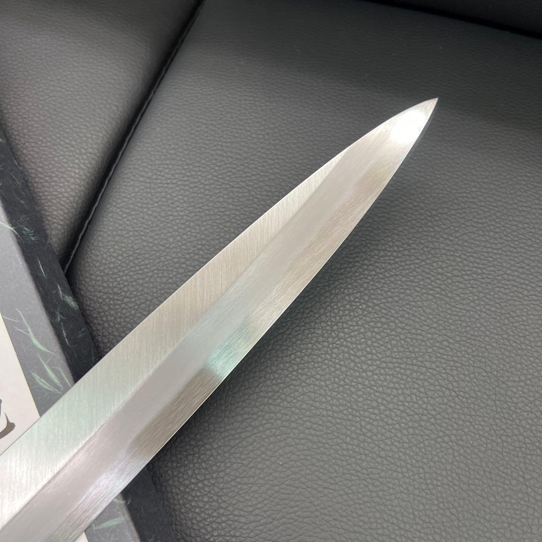 ★新品送料込★郷右馬允義弘白二鋼刺身包丁270mmマチ磨き裏押し加工切れ味抜群！