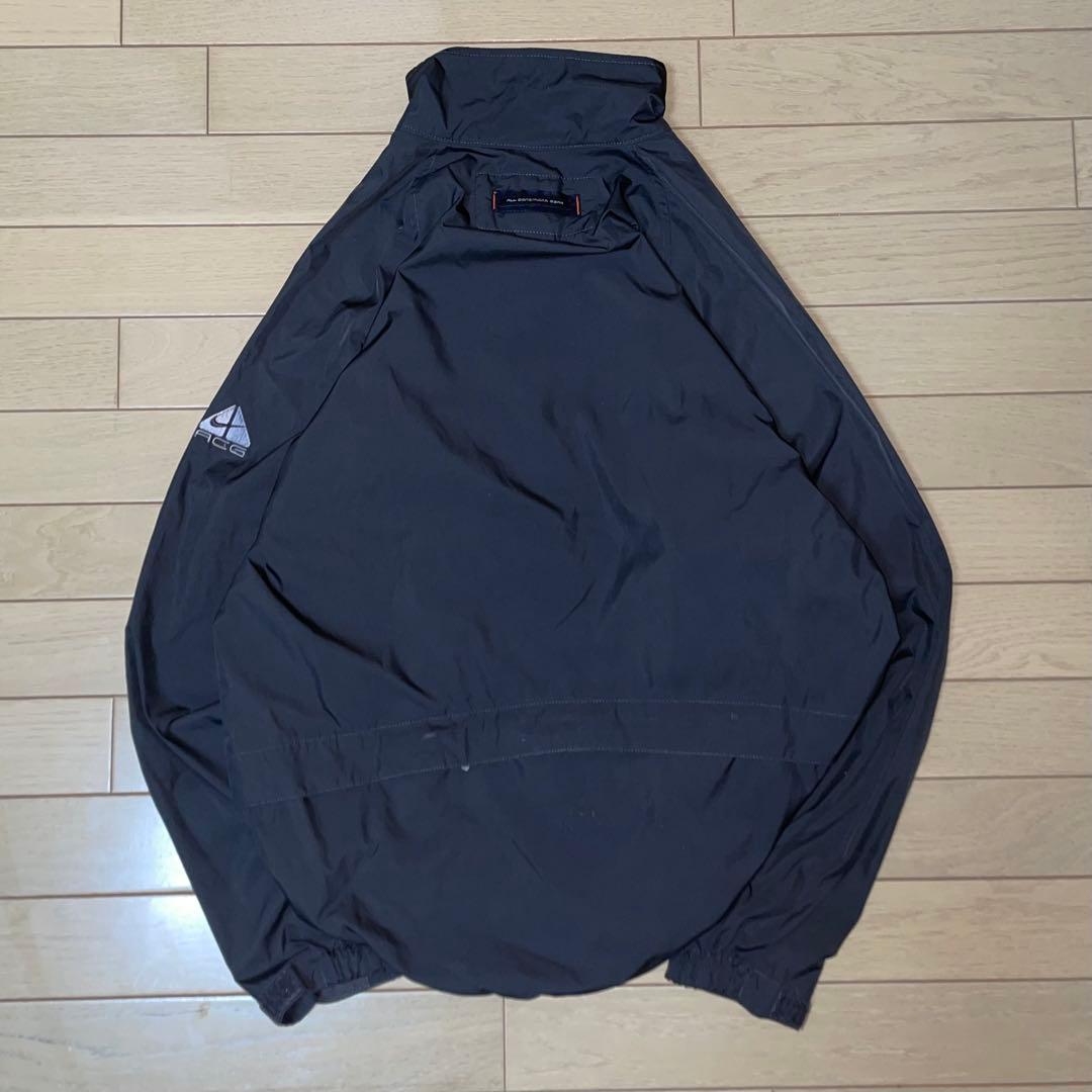 レア90s NIKE ACG ナイロンジャケット 無地 機能性 パッカブル 短丈
