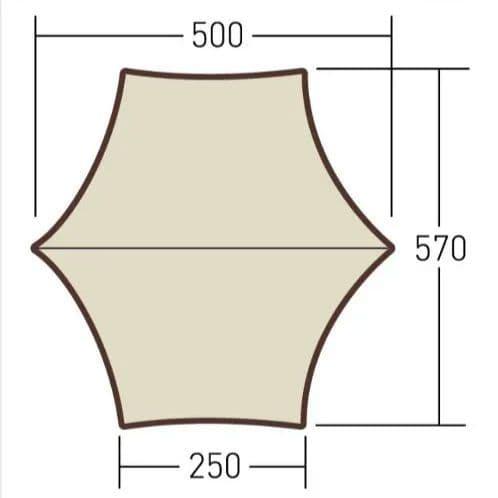 美品　オガワ　フィールドタープヘキサDX 570cm x 500cm