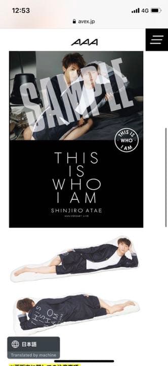 與真司郎の抱き枕