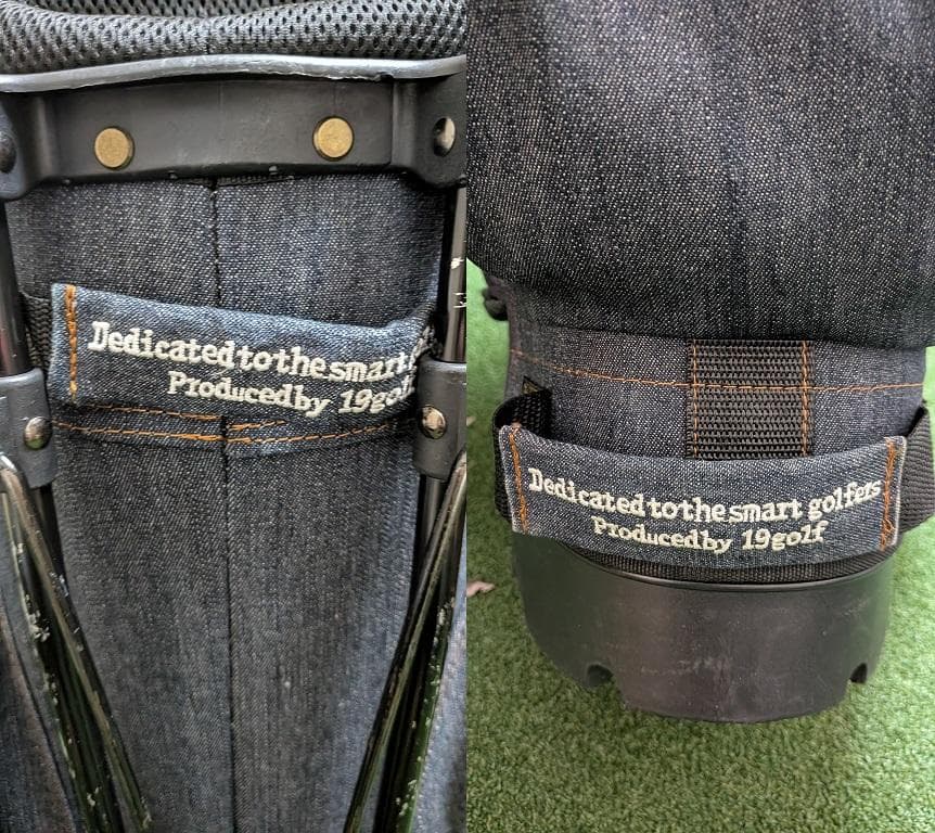 19golf デニムキャディバッグ　デニム素材　スタンドキャディバッグ