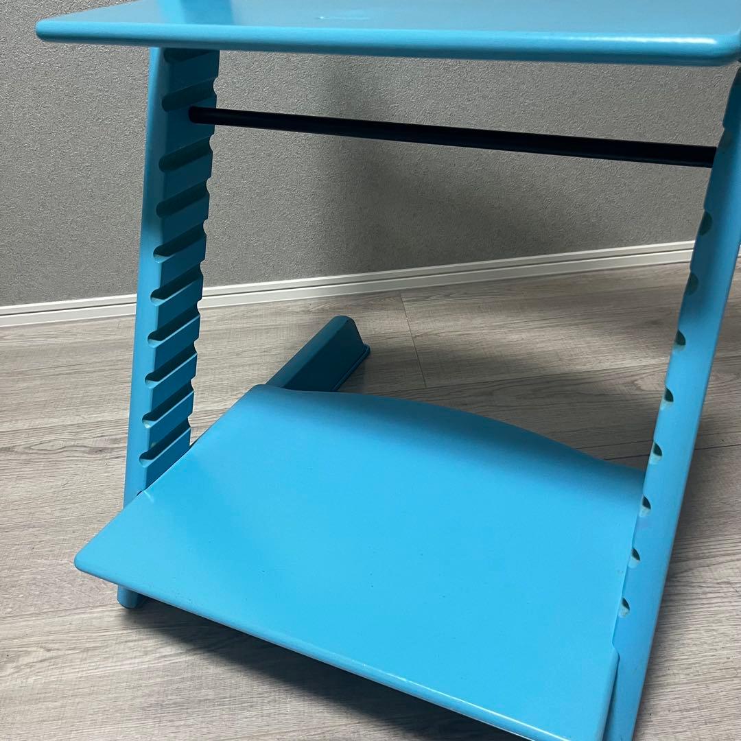 ストッケ トリップトラップ ベビーチェア アクアブルー シリアルナンバー4 廃盤