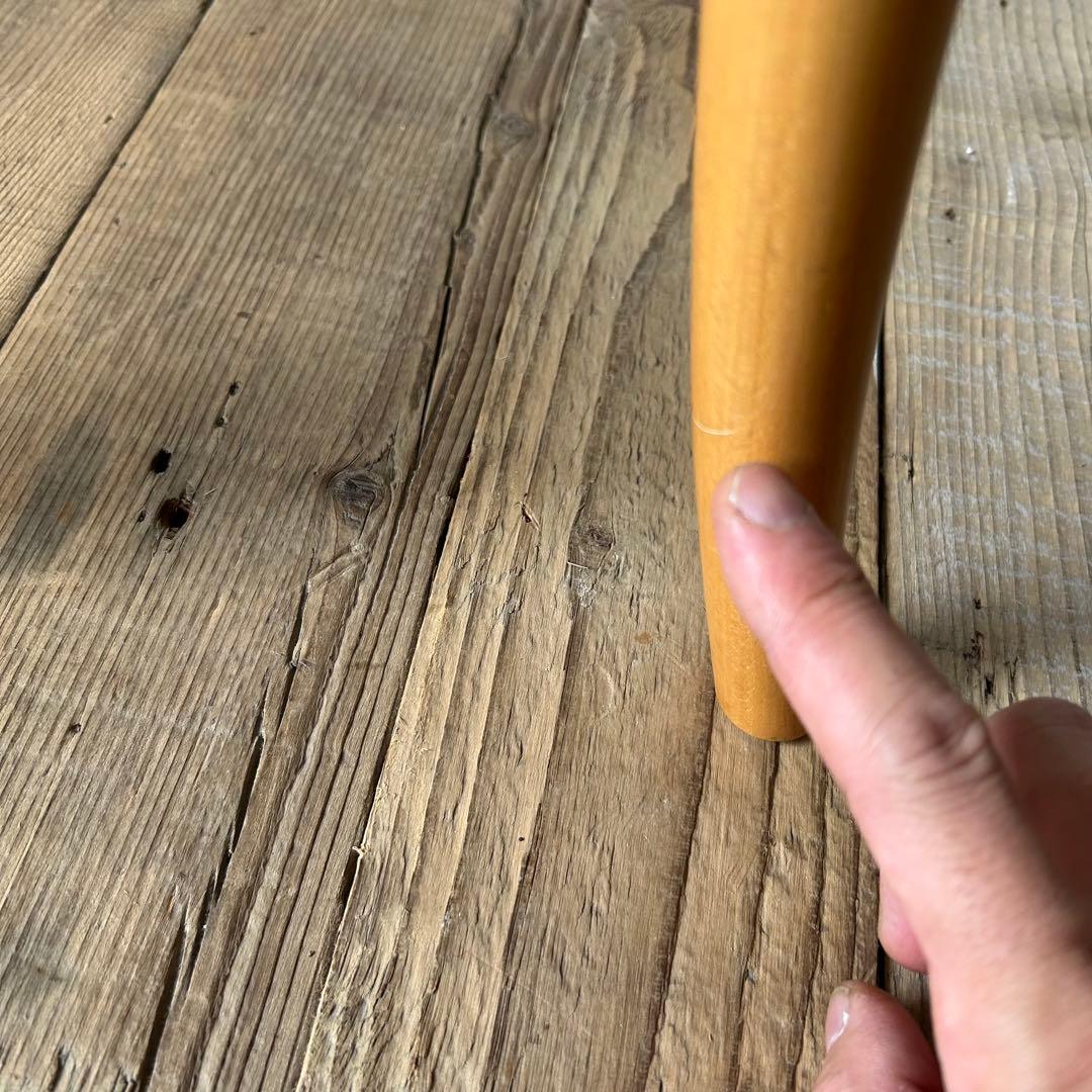 【再塗装・美品】秋田木工 スツール ラタン