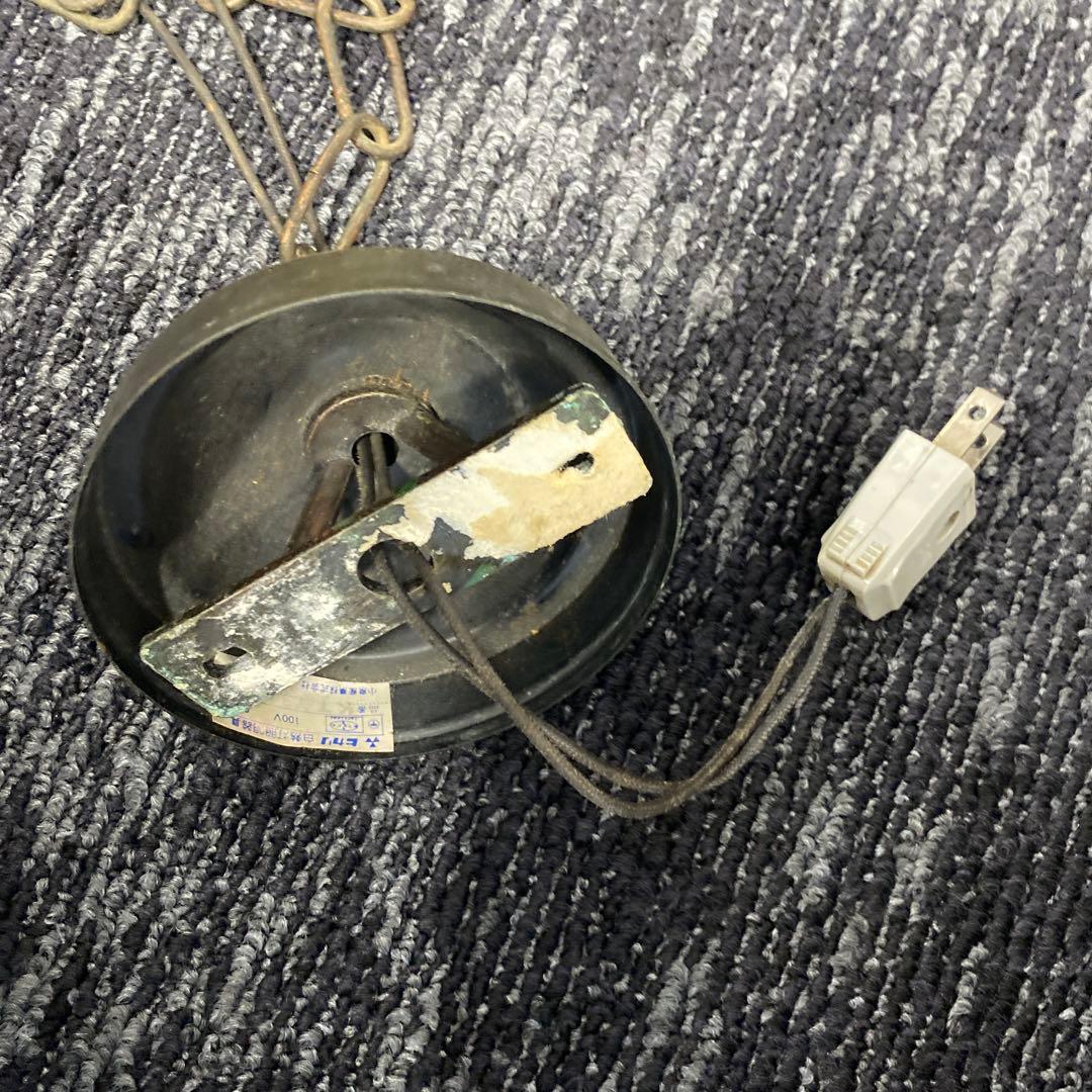 昭和レトロ　ステンドグラス　ペンダントライト　色ガラス　レトロ　ヴィンテージ