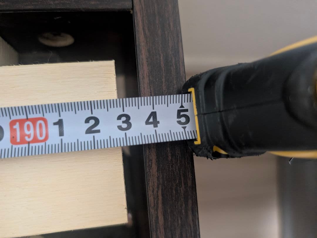 木製クイーンベッドフレーム ダークブラウン