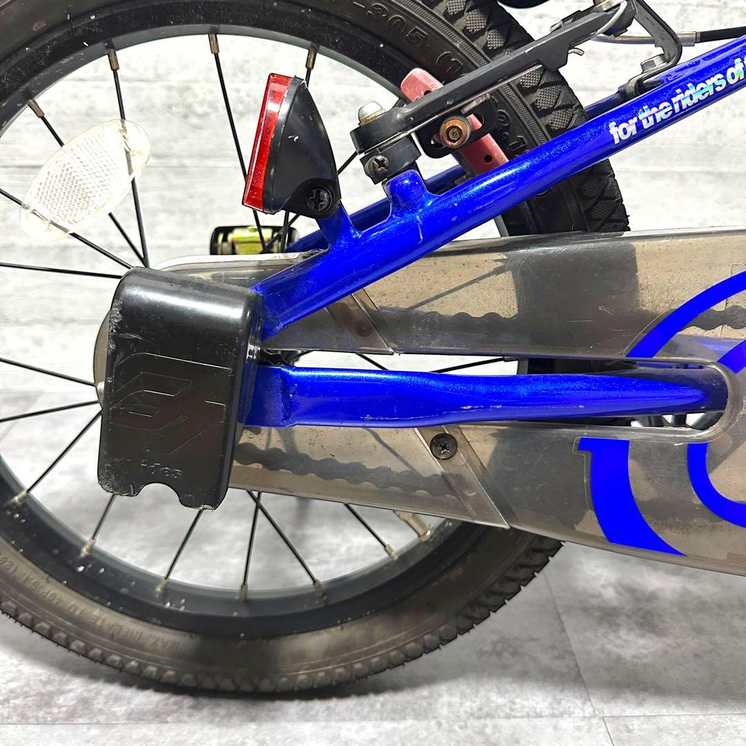 d-bike MASTER+ 16インチ 青 ブルー ジュニアバイク カゴ付き