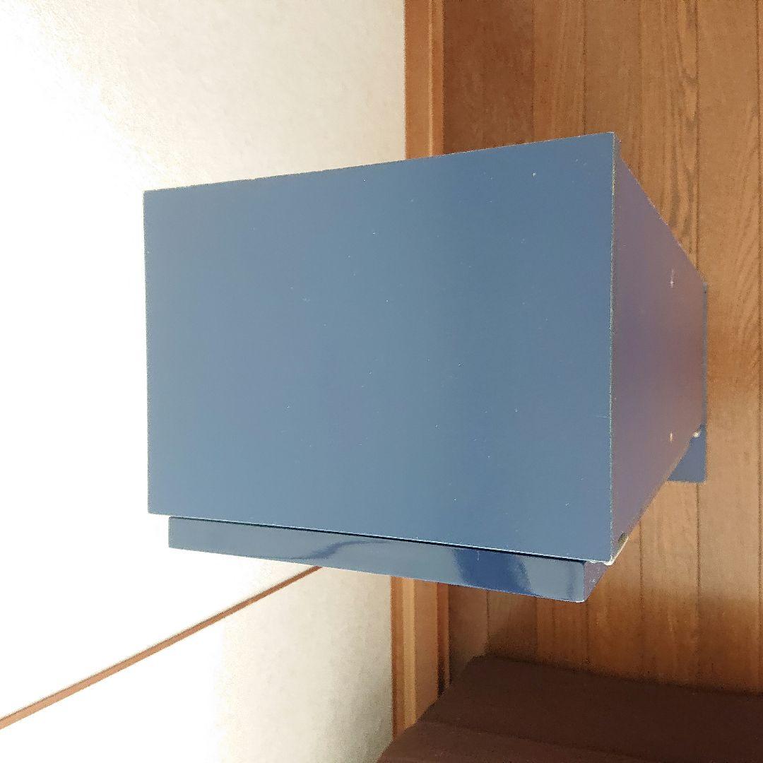 希少青色廃盤商品　木製山善CDタワー　FCDT-2680 DSG 濃いブルー